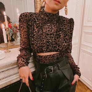 Camila Coelho Kristi Top in Brown Leopard XS